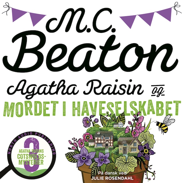 Omslag: Agatha Raisin og mordet i Haveselskabet