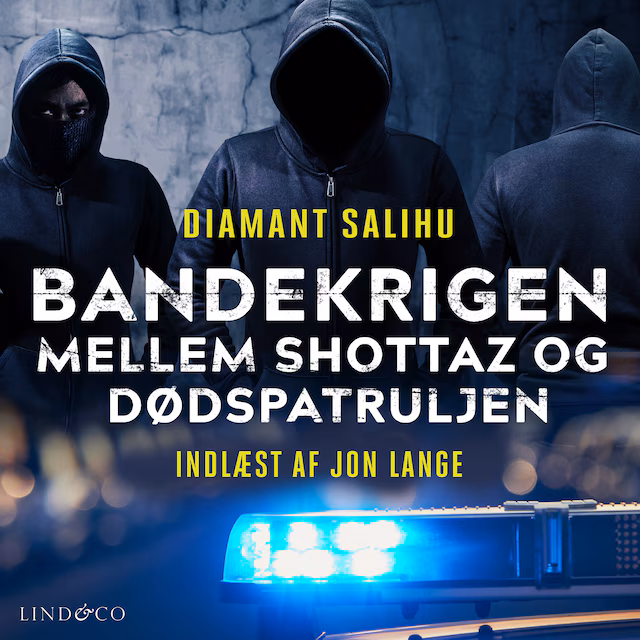 Omslag til lydbogen Bandekrigen mellem  Shottaz og Dødspatruljen