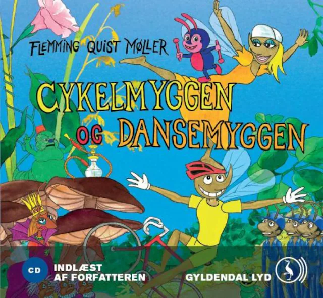 Omslag: Cykelmyggen og dansemyggen på eventyr
