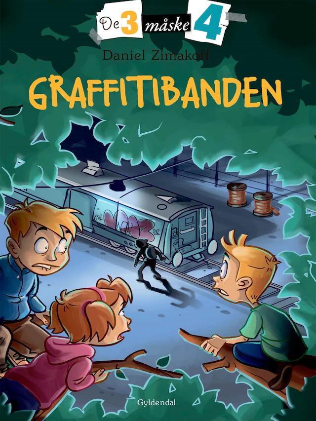 Omslag: De tre måske fire 4 - Graffitibanden