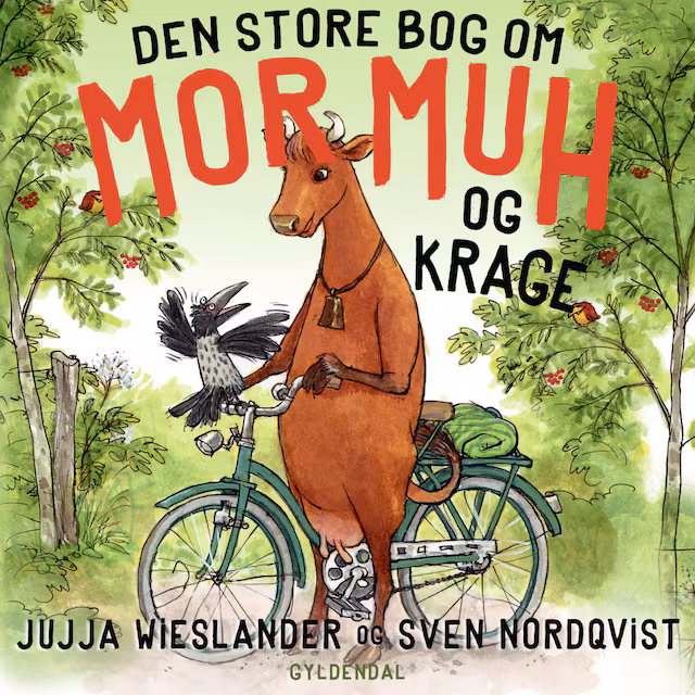 Omslag til lydbogen Den store bog om Mor Muh og Krage