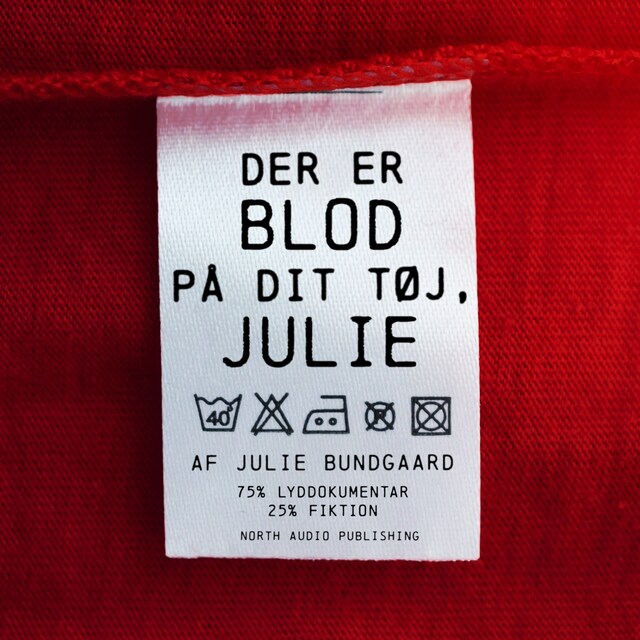 Omslag: Der er blod på dit tøj, Julie