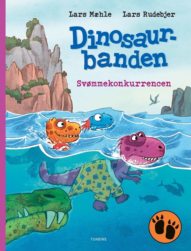 Omslag: Dinosaurbanden – Svømmekonkurrencen
