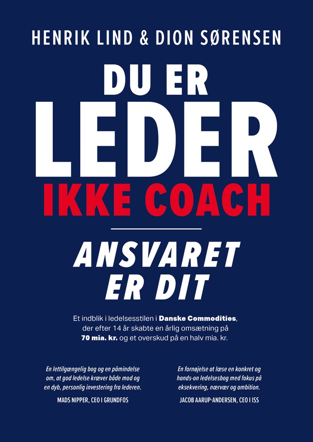 Omslag: Du er leder, ikke coach