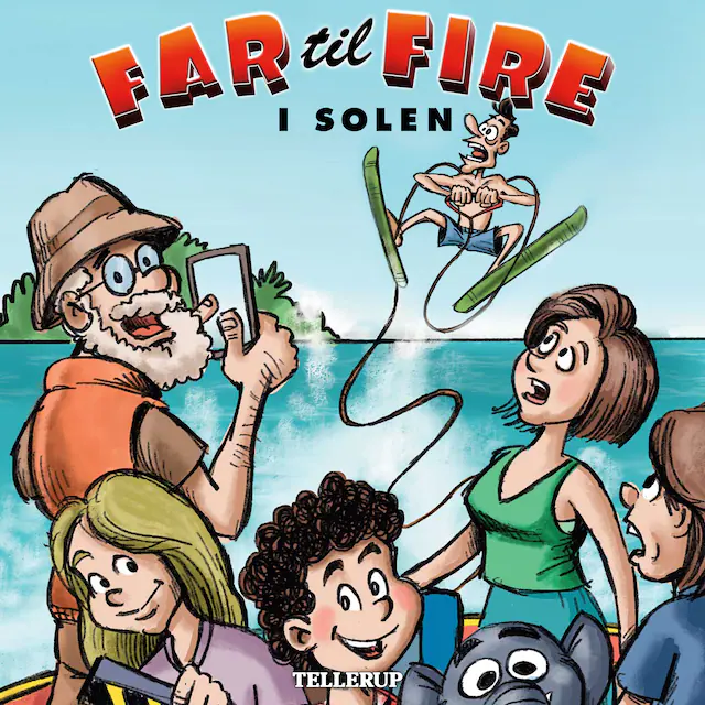 Omslag: Far til fire #2: Far til fire i solen