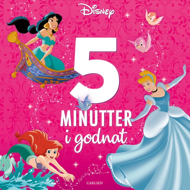 Omslag: Fem minutter i godnat - Disney-prinsesser