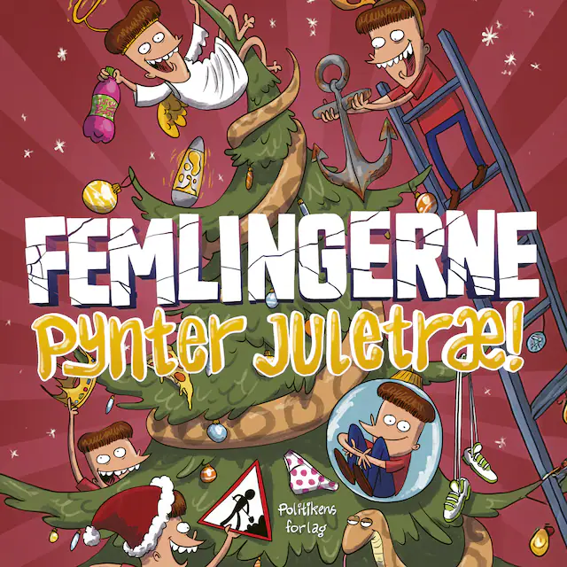 Omslag: Femlingerne - pynter juletræ