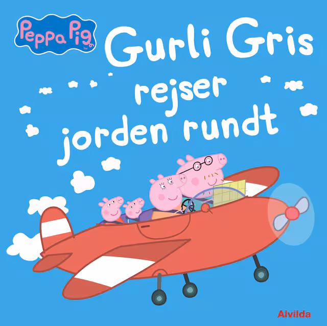 Omslag: Gurli Gris rejser jorden rundt