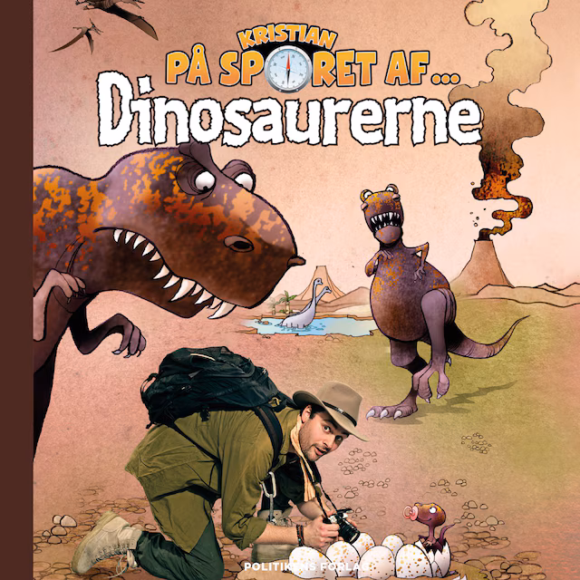Omslag: Kristian på sporet af dinosaurerne