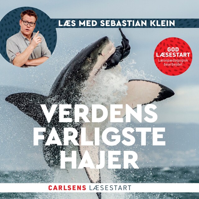 Omslag: Læs med Sebastian Klein: Verdens farligste hajer