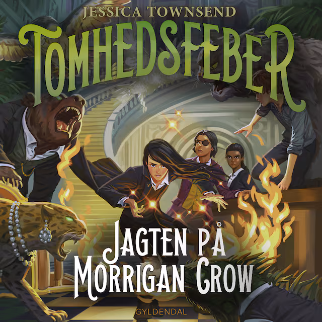 Omslag: Nevermoor 3 - Tomhedsfeber. Jagten på Morrigan Crow