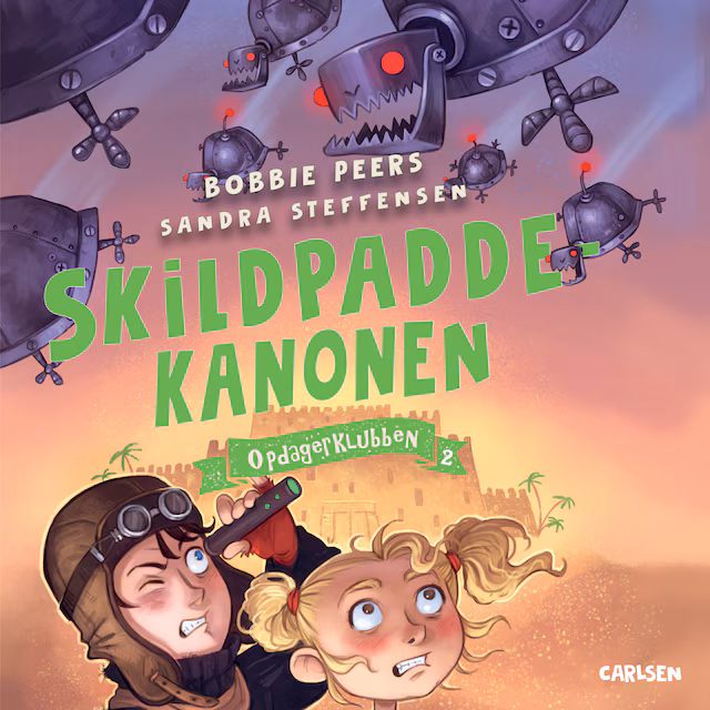 Omslag: Opdagerklubben (2) - Skildpaddekanonen