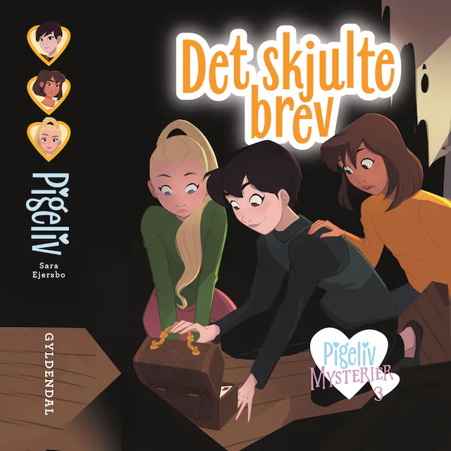 Omslag: PIGELIV - Mysterier 3 - Det skjulte brev