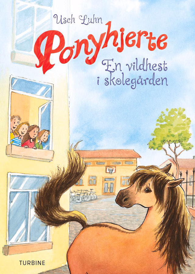 Omslag til lydbogen Ponyhjerte – en vildhest i skolegården
