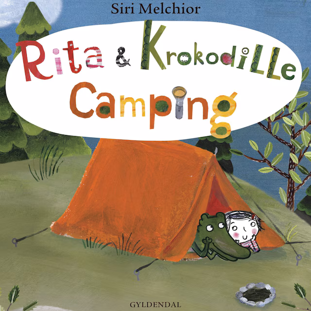 Omslag: Rita og Krokodille - Camping