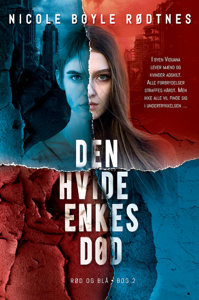 Omslag: Rød og blå 2: Den hvide enkes død