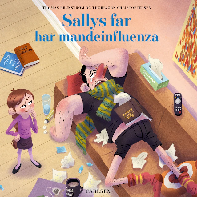 Omslag: Sallys far (8) – Sallys far har mandeinfluenza