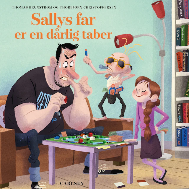 Omslag: Sallys far er en dårlig taber