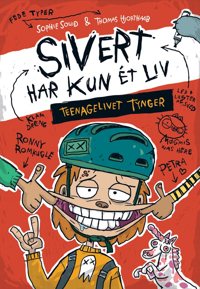 Omslag: Sivert har kun ét liv: Teenagelivet tynger