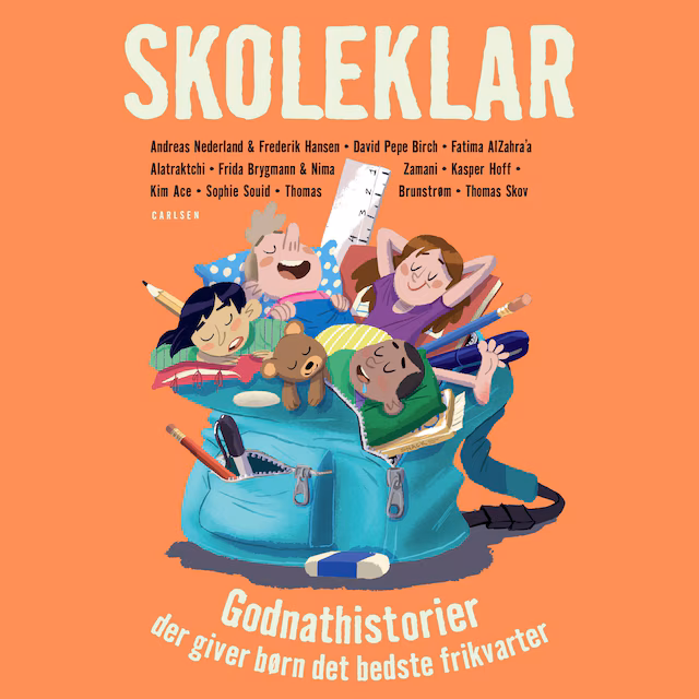Omslag: Skoleklar - Godnathistorier der giver børn det bedste frikvarter
