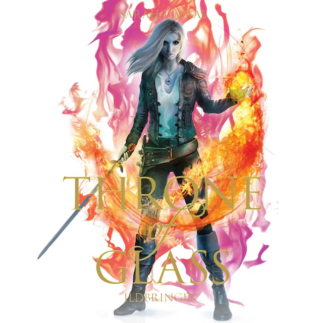 Omslag: Throne of Glass #7: Ildhjerte